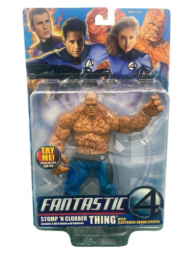 Fantastic Four Stomp N Clobber 2005 Action Figure the Thing, 7'' Toy Biz Marvel - 第 1/6 張圖片