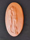 Plaque céramique couple nu érotique terre cuite art deco? Nude woman terracotta