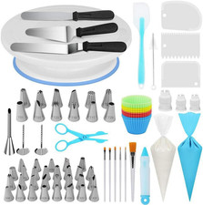 Torten Backzubehör Set 178 teilig Tortenplatte drehbar Backzubehör Drehteller DE