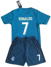 Kit Bambino maglia e pantaloncino Ronaldo 7 Real Madrid Third 2017/18
