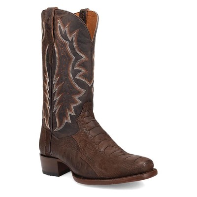 Dan Post Braune Anders Original Strauß Bein Western Cowboy Stiefel (USA Größe)