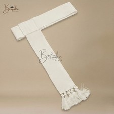Faja blanca de sacerdote fascia clero faja vestiduras católicas suministros para la iglesia
