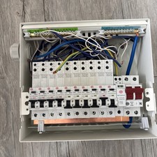 Wylex 11 Way Consumer Unit with 10 RCBO and SPD Joblot full metal board.  