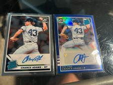 2019 Bowman Sterling #BSRA-CA Chance Adams RC  Auto #1/50+1 ea Auto