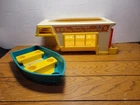 Vintage Fisher-Price Little People Play Family Camper & Boat, only from 1972
