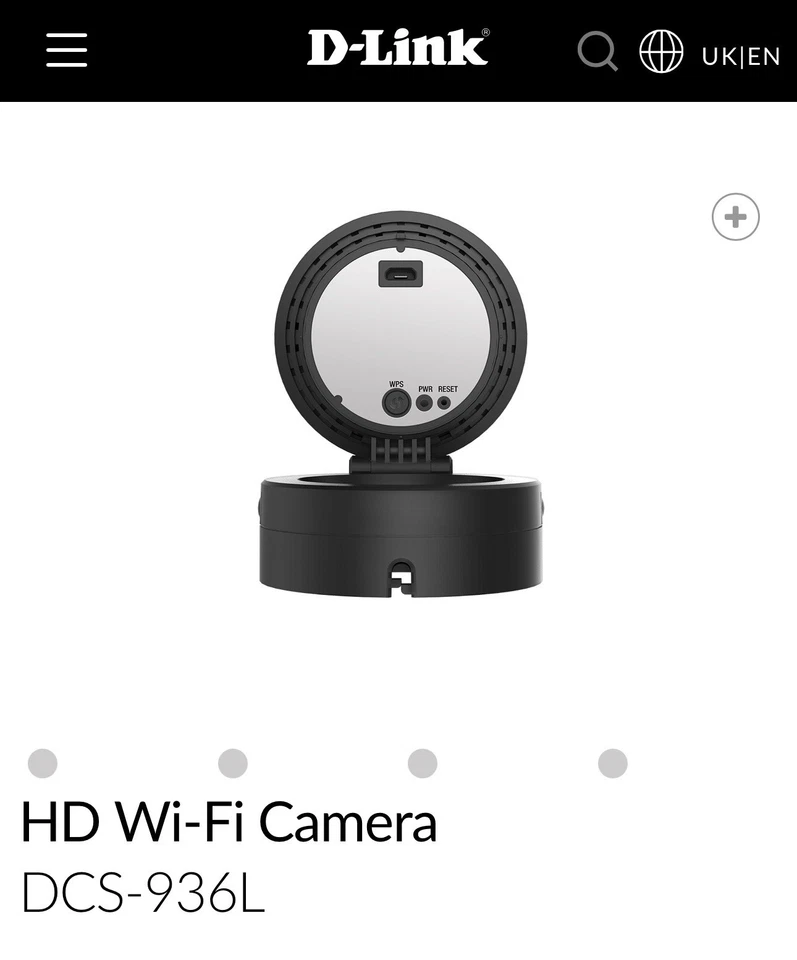 D-Link HD DCS-936L Red Inalámbrica Nube Día Noche Cámara Web Hogar Cámara de Seguridad Foto 3 de 4