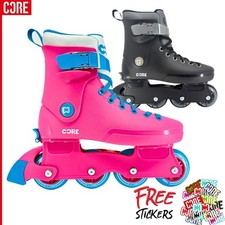 CORE Retro Inline Skates Adjustable Kids Adults Skates for Indoor Outdoor Disco