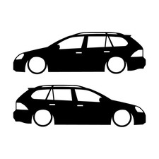 Set Of 2 Lowered Car Decal Stickers For Vw Golf Mk5 Variant Wagon Set Of 2 Lowered Car Decal Stickers For Vw Golf Mk5 Variant Wagon