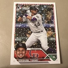 2023 Topps Holiday Ezequiel Tovar RC #H90 Rockies