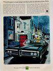 1969 Pontiac Bonneville Print Ad Wide Track