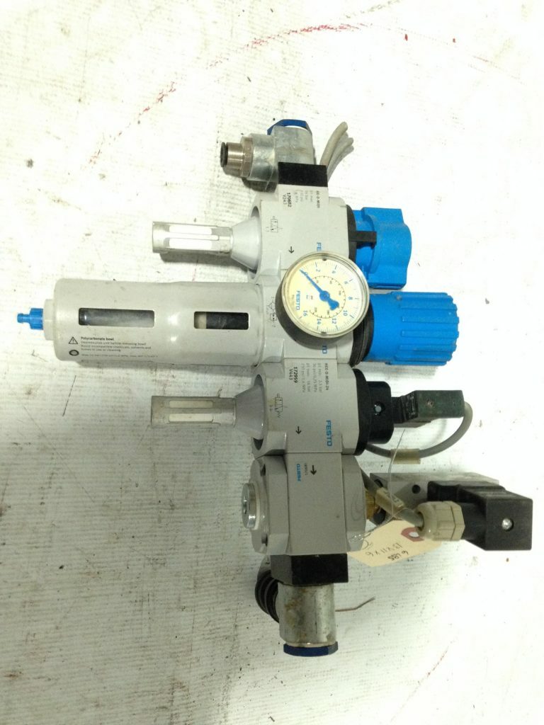 Festo Air Pressure Regulator Valve LFR-D-MIDI W/ HE-D and HEE-D