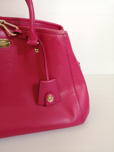 Coach Leather Margot Satchel Handbag Pink - Picture 2 of 17