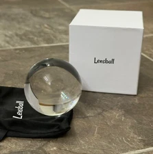 Lensball 60mm Photography Crystal Ball Sphere Decoration Lens Photo Prop Clear