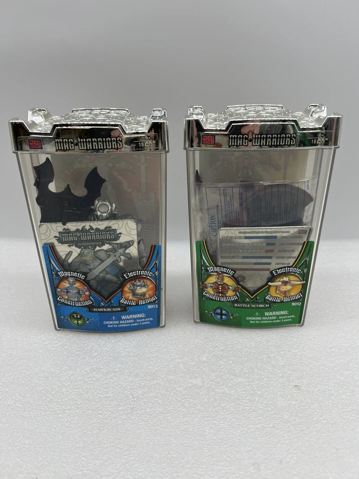 Lot 2005 Mega Bloks Mag Warriors Magnetic HAWKBLADE/Battle Scorch Not Complete! - Image 2 of 4