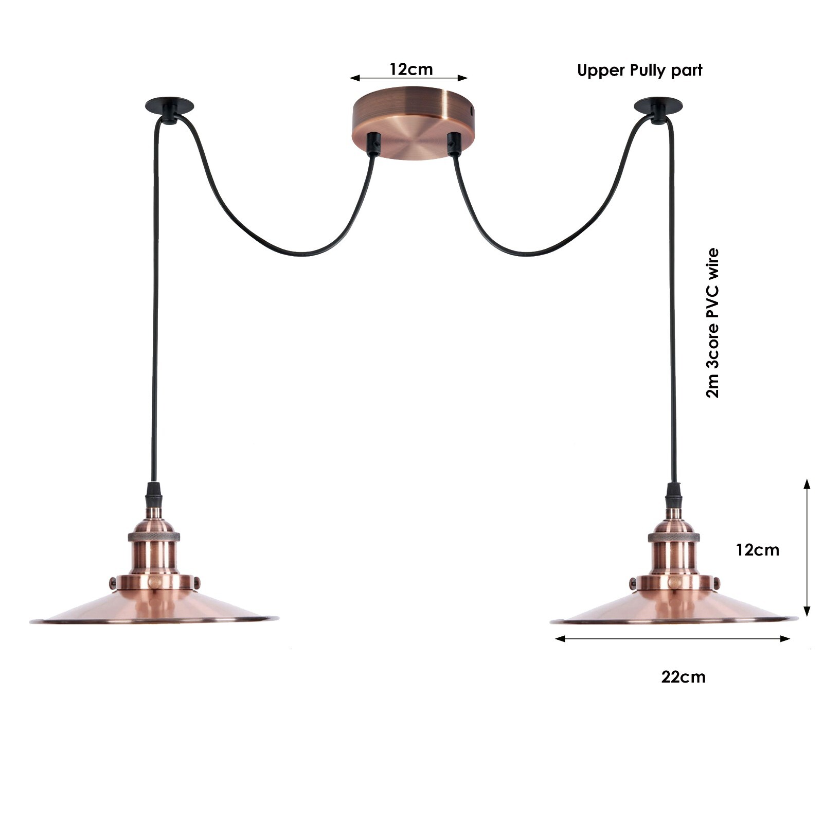 Vintage Ceiling Pendant Light Industrial Chandelier Lights Retro Spider