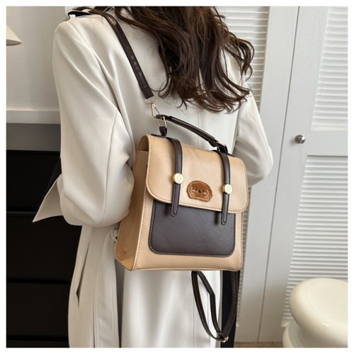 Large Quantity Backpack Pu Leather School Student Bag Women‘s Bags Travel Bag - Picture 6 of 12