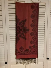 Pashmina Soft Wrap Shawl Scarf-70% Pashmina/30% Seide From Milan-NWOT-72x28