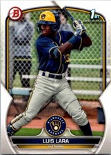 2023 Bowman Prospects #BP100 Luis Lara 1st bowman