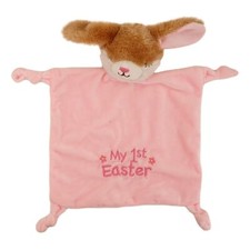 Baby Girls Bunny Security Blanket Pink, 11 x 9 in For Babies and Newborns