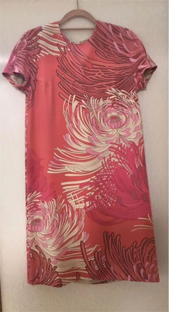 Robe à manches courtes vintage authentique Gucci soie taille 38