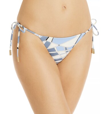 Cult Gaia Estella Tie Bikini Bottom In Blue Wave, Large, $118