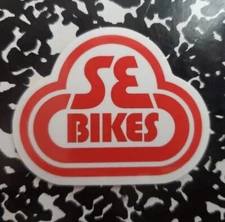SE Bikes Red & White  2  1/2" Long x 2  (3 Stickers)