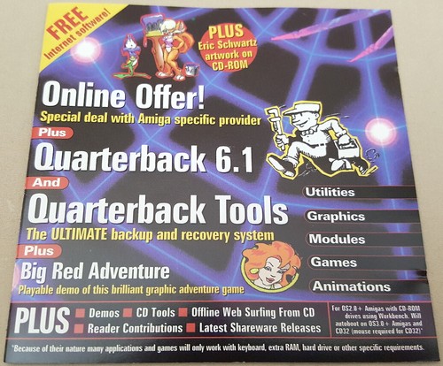 CU Amiga Magazine w/CD ©1997 July - Quarterback 6.1 Quarterback Tools +LOTS More - Imagen 5 de 10