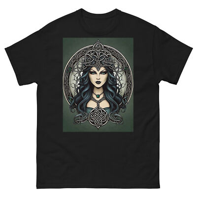 Mens Classic Tee Good Witch Celtic Knot Gothic Style T-shirt Graffiti Clothes