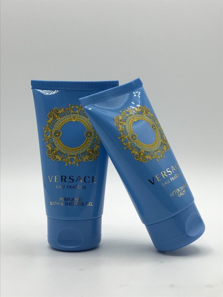 Versace Eau Fraiche Men After Shave balm and Shower Gel 1.7 oz As Shown