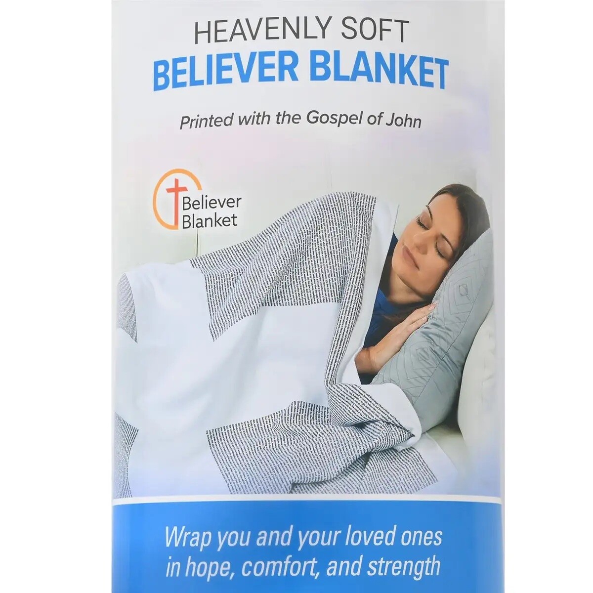 Heavenly Soft Gospel of John Cross Christian Believer Blanket Throw 50