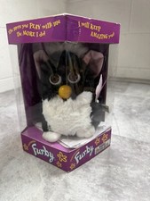 Furby Vintage 1998 Original 1st Generation Tuxedo Black/White With Original Box