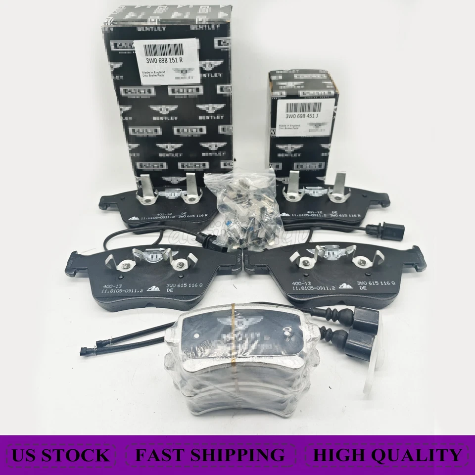 NUEVAS pastillas de freno delanteras y traseras para Bentley Continental GT, GTC y Flying Spur Foto 3 de 4