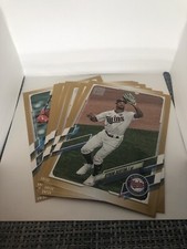 2021 Topps Series 1 Twins 5x7 1986 Jumbo Gold Edition TEAM SET #04/10