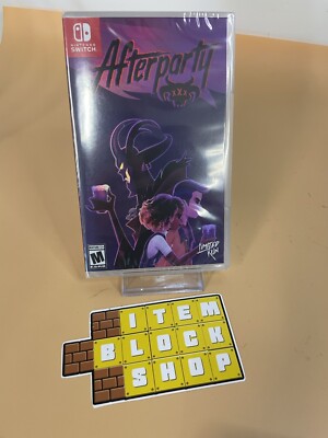 Brand New/Sealed Limited Run Games LRG Afterparty Nintendo Switch