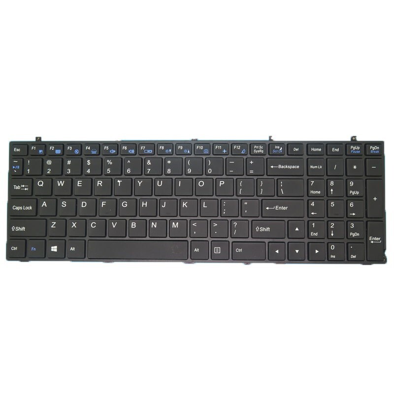 Clevo Keyboard Layout W670RBQ Keyboard Replacement Replacement Laptop Keyboard For CLEVO W670 ...