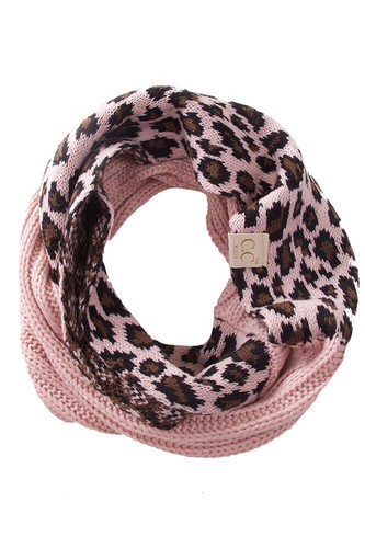 C.C 2-7 years old Kids Children Girl Boy Animal Leopard Soft Ribbed Knit Scarf - Picture 21 of 61