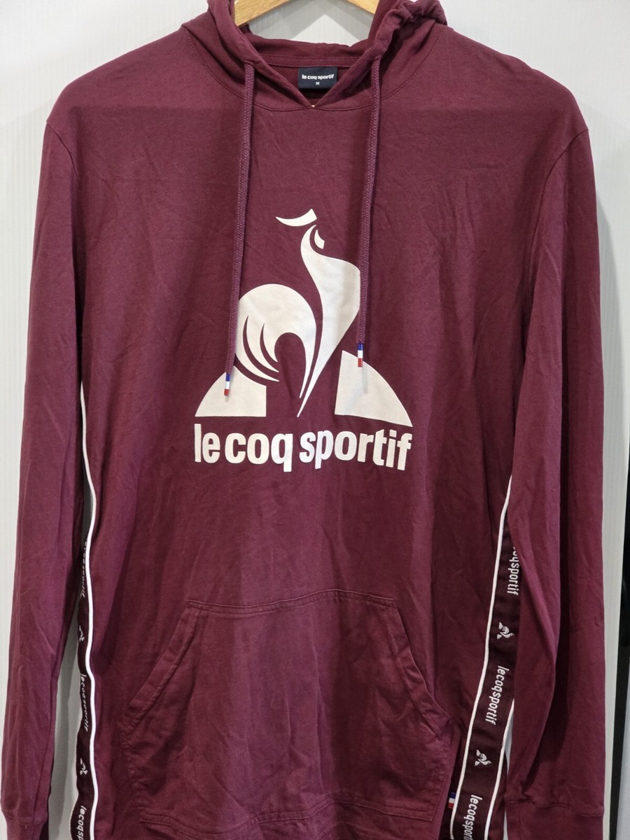 Le Coq Sportif Pullover Hoody Jumper Mens Size M With Pocket UK