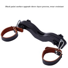 Men CBT Ball Stretcher Testicle Pulling Down Scrotum Clamp Chastity Ankle Cuffs