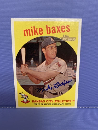2008 Topps Heritage Auto Mike Baxes 