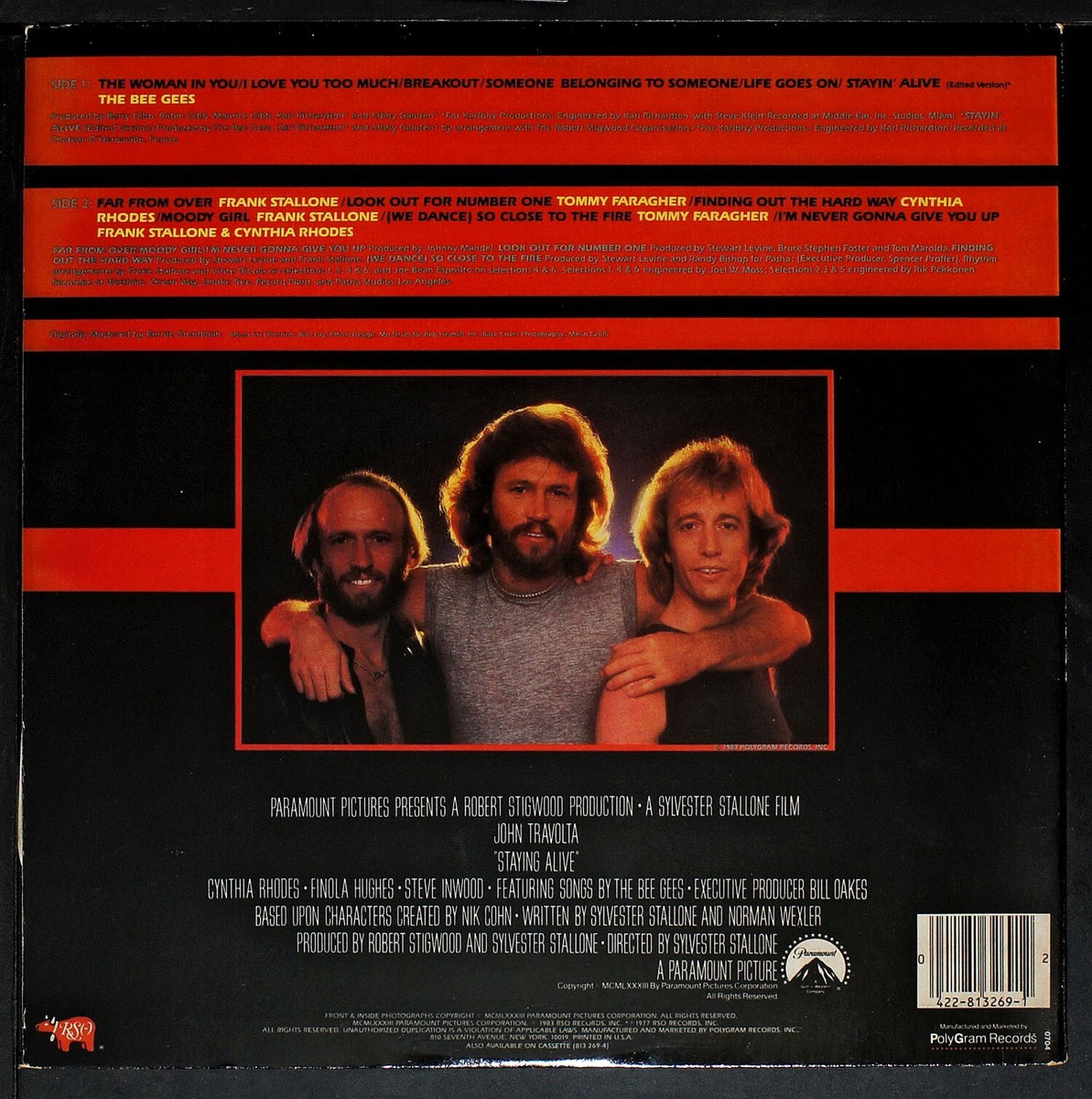Bee Gees - Staying Alive OST - original LP record [NHA3-007] USA