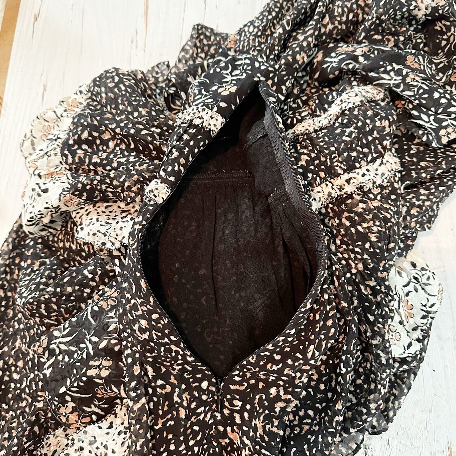 Ulla Johnson Noir Primrose Patchwork Midi DressBl… - image 10