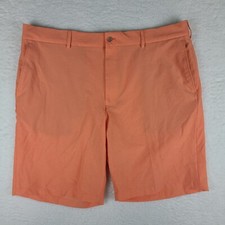 Walter Hagen Shorts Mens 42 Orange 10" Inseam Casual Majors 11 Performance Golf