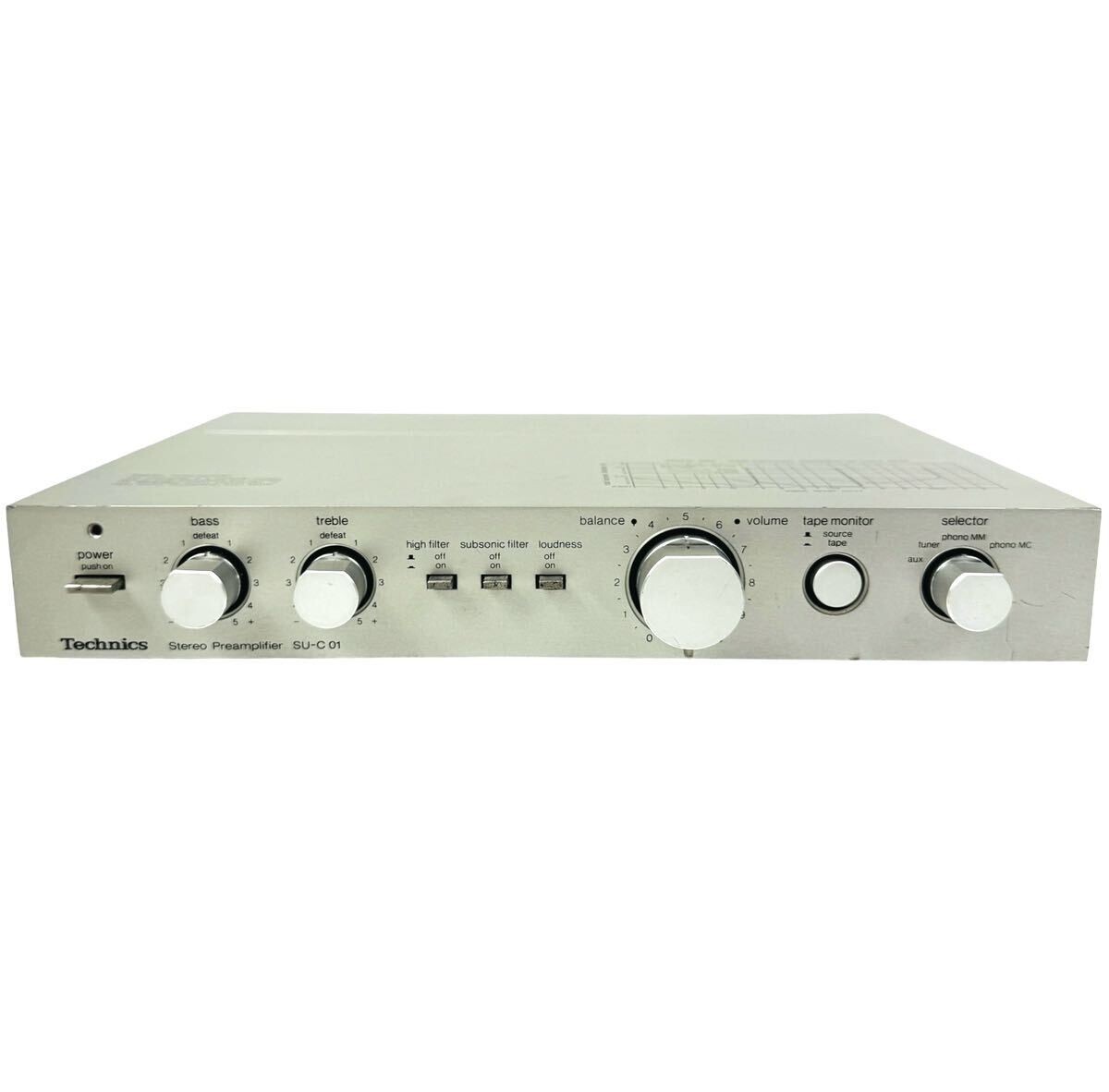 Technics SU-C01 Stereo Preamplifier Silver Vintage From Japan 