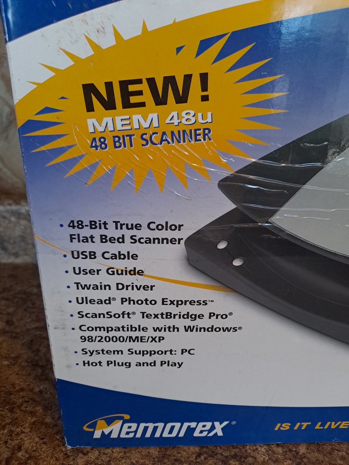 Memorex MEM48U Ultraslim Flatbed 48Bit True Color USB Scanner