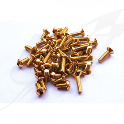 Zkensh-Bolts Din 7991 Vite in lega di titanio M3X5 M3X6 M3X8 M3X10 M3X12 M3X14 M3X15 M3X16 Testa piatta Hex 2.0 Driver 10pcs, Ampiamente usato(12MM_M3