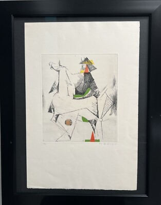 Marino Marini (1901 -1980) Very Rare Etching Aquatint Hand Signed