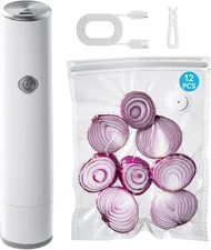 Vacuum Sealer, Handheld Compact Vacuum Sealer, Vacuum Pump for Food Fresh & Save