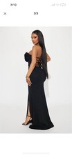 fashion nova dress medium Black