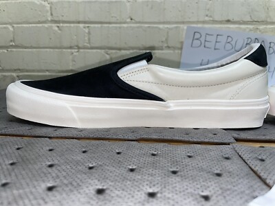 VANS OG SLIP-ON 59 LX PREMIUM LEATHER BLACK MARSHMALLOW