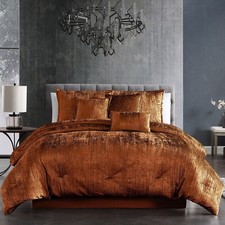 Riverbrook Home Turin Comforter Set, Queen, Spice, 7-Piece Set